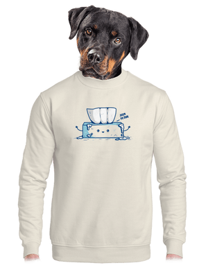 unisex mikina bez kapuce