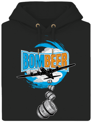 BomBeer unisex mikina premium Dark Black