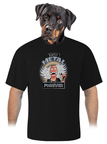 Heavy metal forever unisex tričko oversized Black