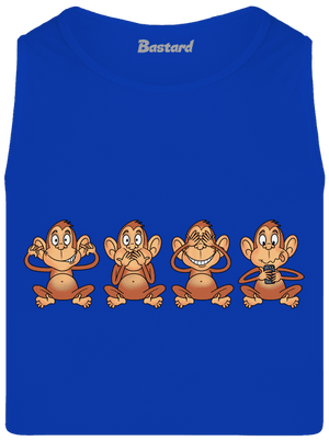 Opička s mobilem pánské tílko Royal Blue