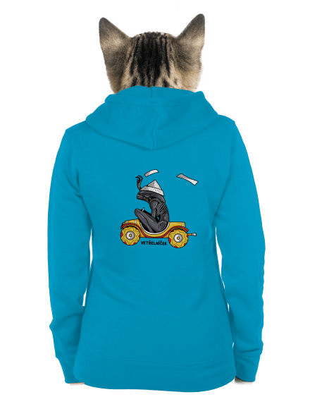 Vetřelníček dámská mikina na zip Blue Atol