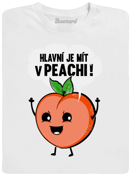 V peachi pánské dlouhý rukáv White