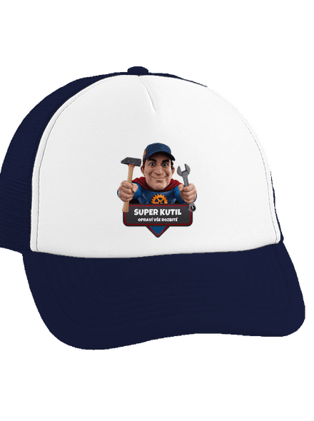 Super táta kšiltovka truckerka French Navy cap