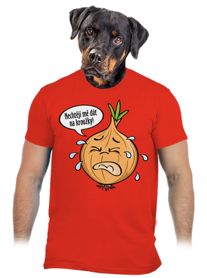 Cibule na kroužky pánské tričko Fiery Red