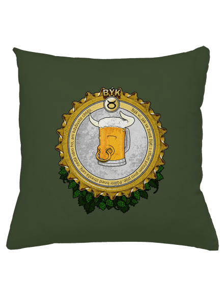 Pivní horoskop: Býk polštář Olive Green