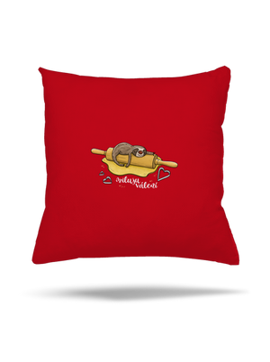 Miluju válení polštář Red