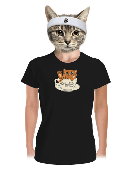 Kapučičíno dámské sportovní tričko Black