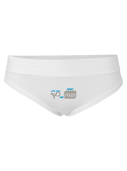 Jeden prd dámské kalhotky White