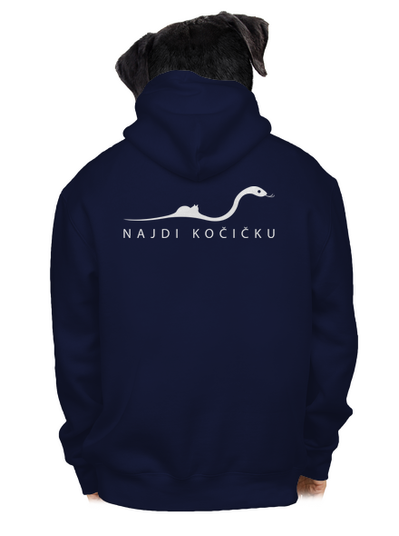Najdi kočičku pánská mikina na zip Navy
