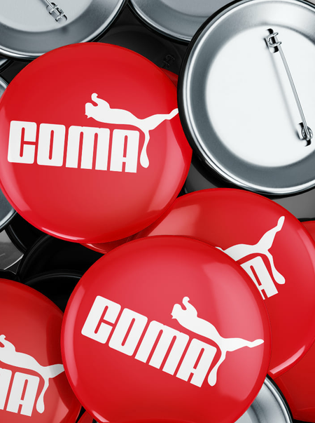 Placka Coma červená
