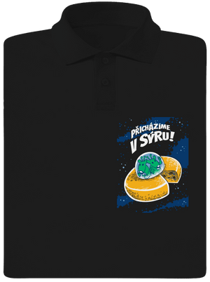 Přicházíme v sýru pánská polokošile Black