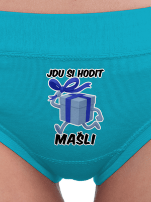 Jdu si hodit mašli dámské kalhotky Turquoise