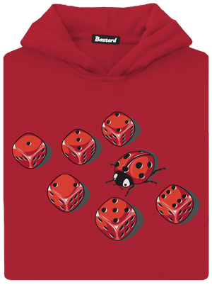 Mimikry dětská mikina klokanka Fire Red