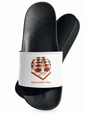 Dáma nahá jedna pantofle White