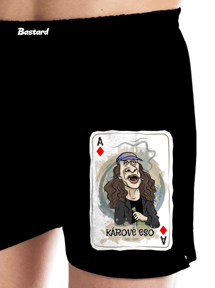Kárové eso Jirky Káry pánské trenky Black