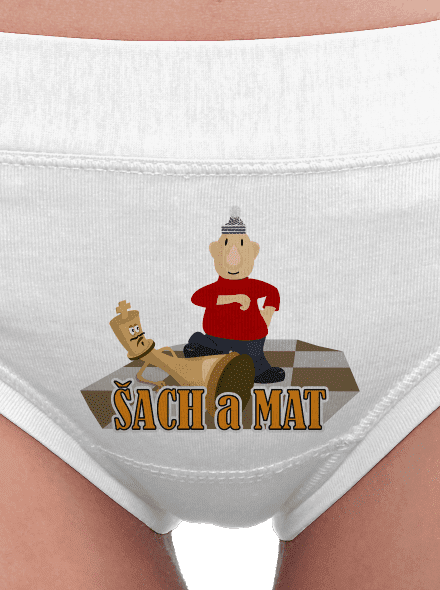 Šach a Mat dámské kalhotky White