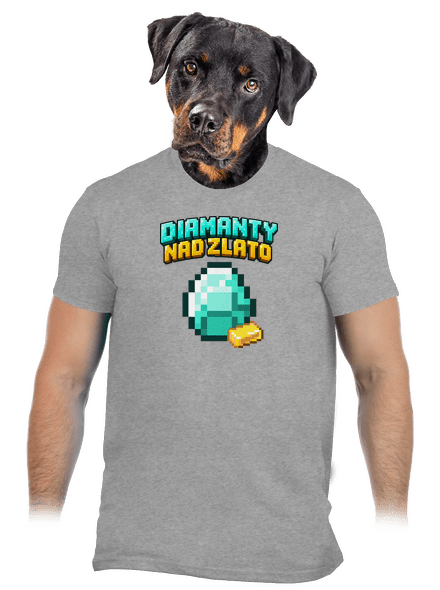 Diamanty nad zlato pánské tričko Sport Grey
