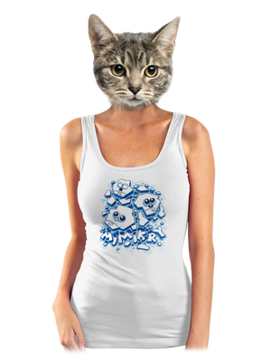 Ledové mimikry dámské tílko klasické White