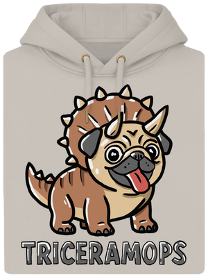 Triceramops unisex mikina premium Pastel Macchiato