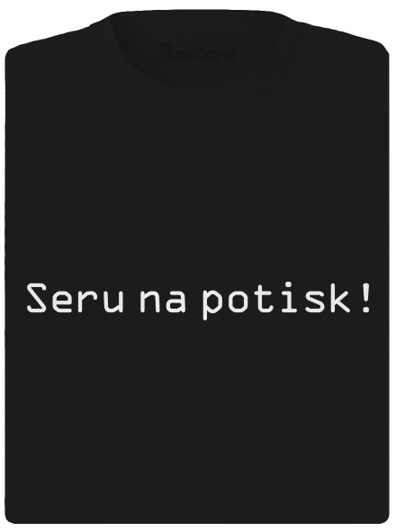 Seru na potisk dámské sportovní tričko Black