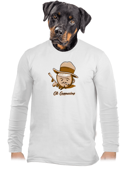 Al Cappuccino pánské dlouhý rukáv White