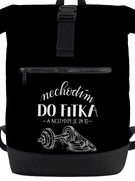 B12: Nechodim do fitka batoh Black