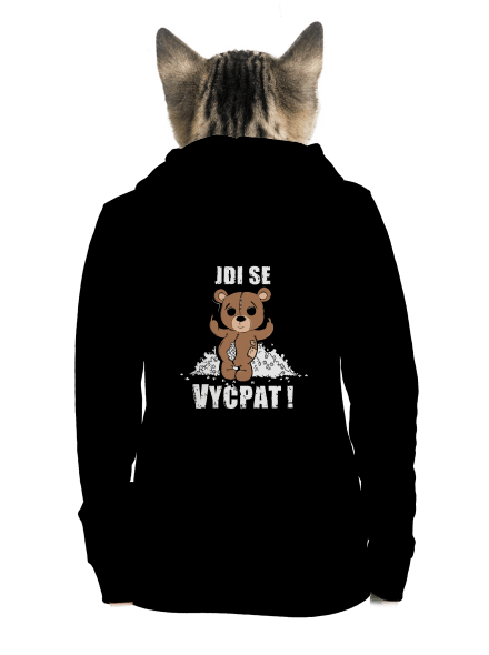 Jdi se vycpat dámská mikina na zip Black