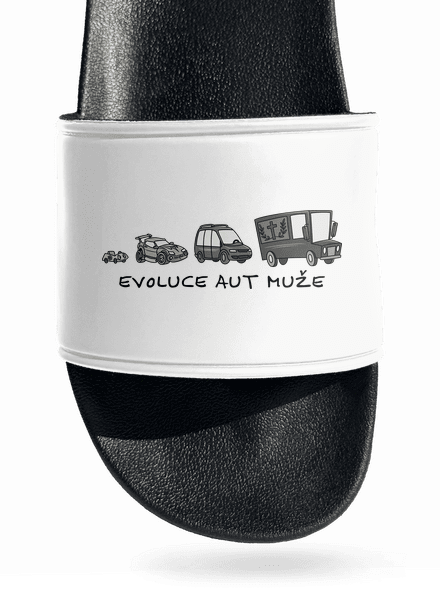 Evoluce aut muže pantofle White