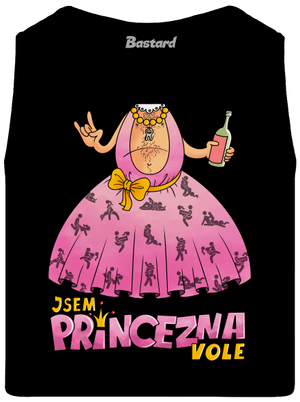 Jsem princezna pánské tílko Black
