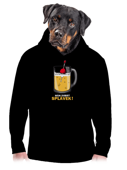 Splávek pánská mikina klokanka Black