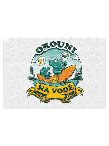Okouni na vodě puzzle White