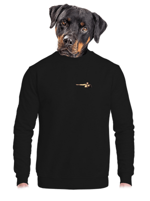 unisex mikina bez kapuce