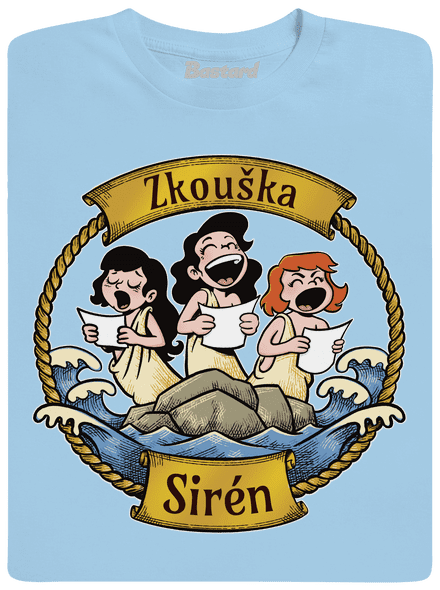 Zkouška sirén dětské tričko Sky Blue
