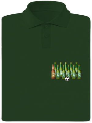 Fotbalová jedenáctka pánská polokošile Bottle Green Mal