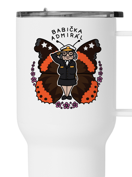 Babička admirál termohrnek White