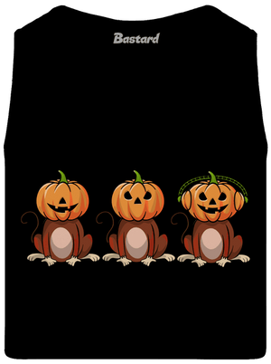 Halloween opičky pánské tílko Black
