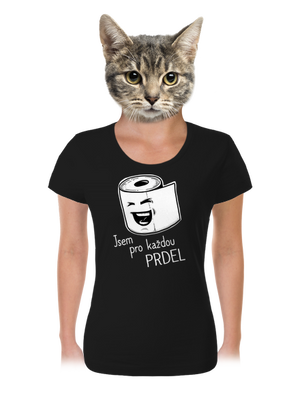 Prdel dámské tričko Black
