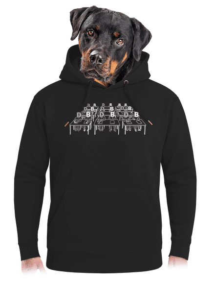 Cimrman: Debil, blbeček unisex mikina premium Dark Black