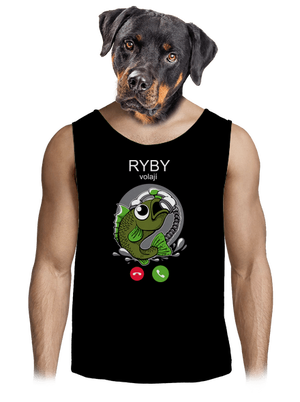 Ryby volají pánské tílko Black