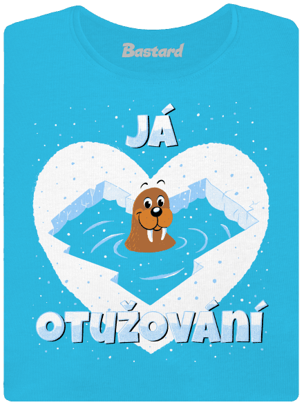 Miluju otužování dámské tričko Blue Atol