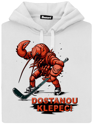 Dostanou klepec dámská mikina klokanka White