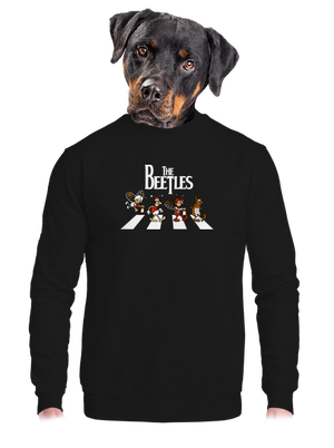 unisex mikina bez kapuce