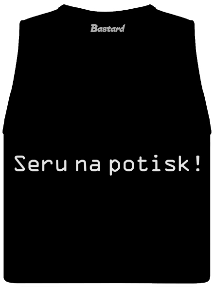 Seru na potisk dámské tílko volné Black
