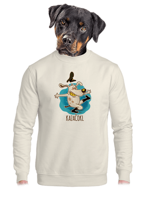 unisex mikina bez kapuce