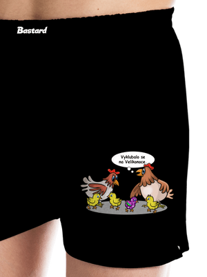 Velikonoční kuře pánské trenky Black
