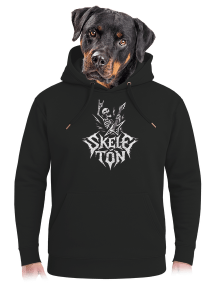 Skeletón unisex mikina premium Dark Black