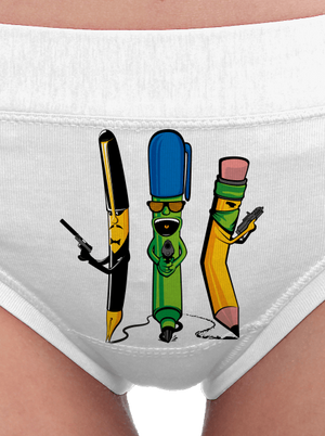 Psací gang dámské kalhotky White