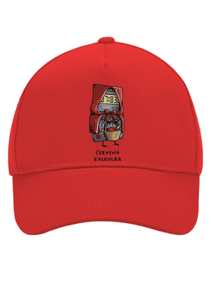 Červená kalkulka kšiltovka baseballka Classic Red