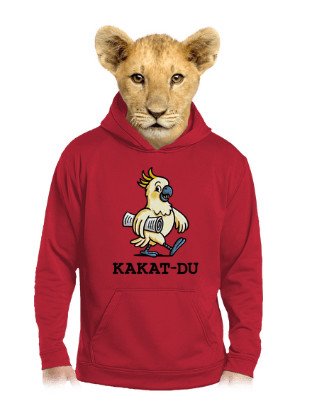 Kakat-du dětská mikina klokanka Fire Red