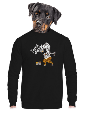 unisex mikina bez kapuce